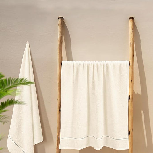 2 Pack Oversized Bath Towel Set 28x55 inches, Large Bath Towels, Ultra Absorbant Compact Quickdry & Lightweight Towel, Ideal for Gym Travel Camp Pool