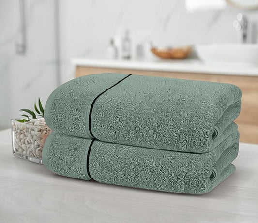 2 Pack Oversized Bath Towel Set 28x55 inches, Large Bath Towels, Ultra Absorbant Compact Quickdry & Lightweight Towel, Ideal for Gym Travel Camp Pool
