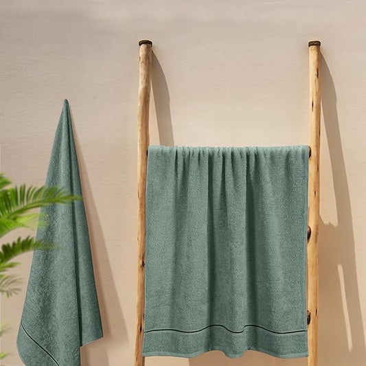 2 Pack Oversized Bath Towel Set 28x55 inches, Large Bath Towels, Ultra Absorbant Compact Quickdry & Lightweight Towel, Ideal for Gym Travel Camp Pool